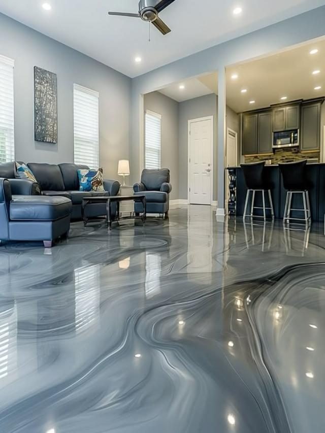 epoxy flooring project in Houston