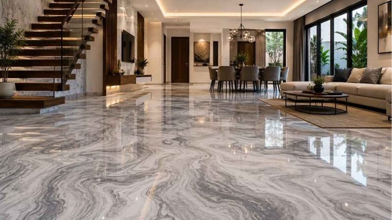 epoxy flooring project in Houston