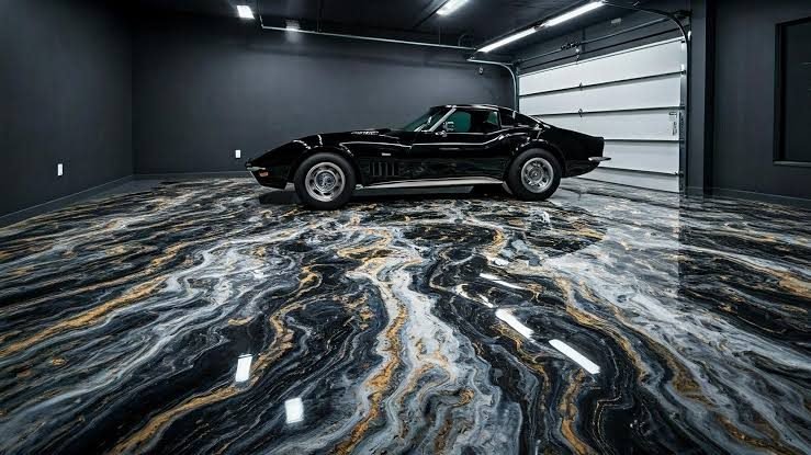 epoxy flooring project in Houston