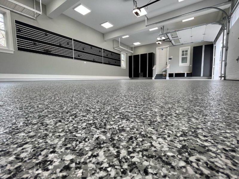 epoxy flooring project in Houston