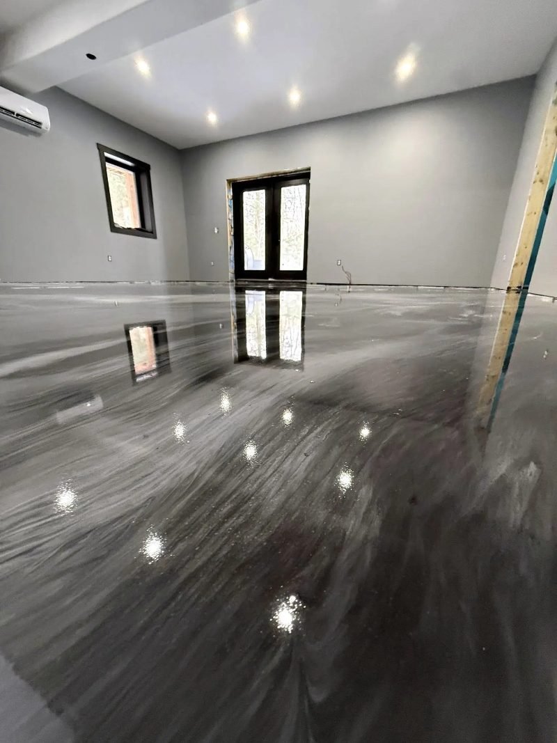 epoxy flooring project in Houston