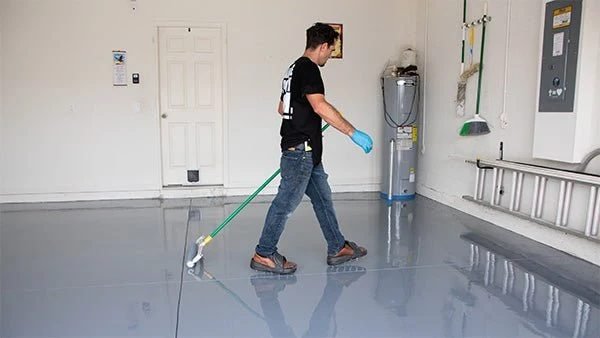 epoxy flooring project in Houston
