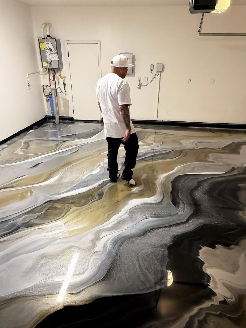 Metallic Epoxy Floors project — Houston, Texas